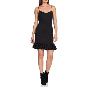 1. State New w/ Tags Ruffle Hem Mini Dress Black Nordstrom